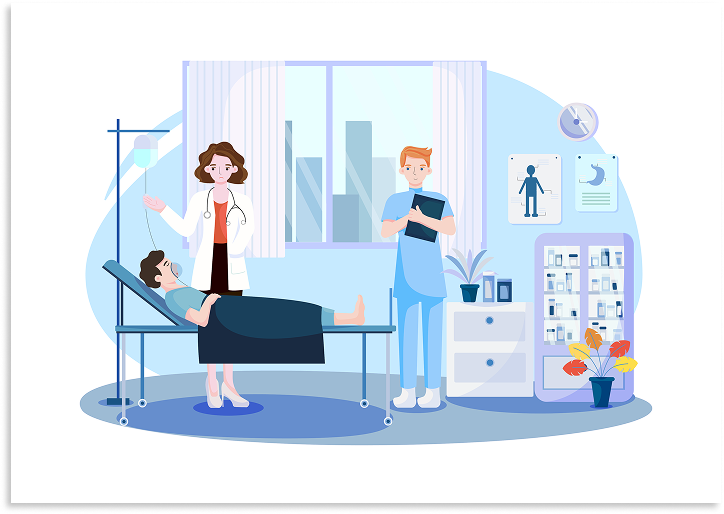 Dialysis Center Illustration